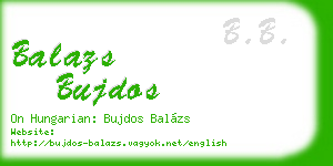 balazs bujdos business card